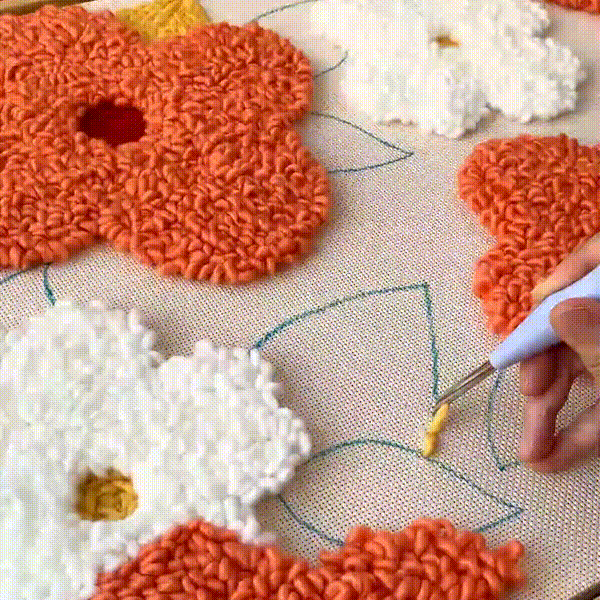 Bright Blossoms Punch Needle Kit