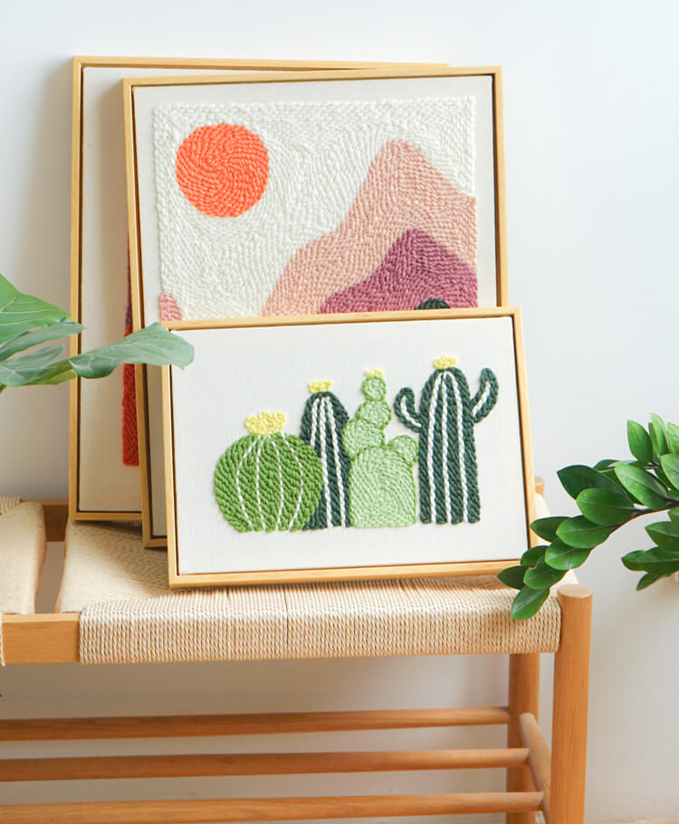 Cactus Punch Needle Kit