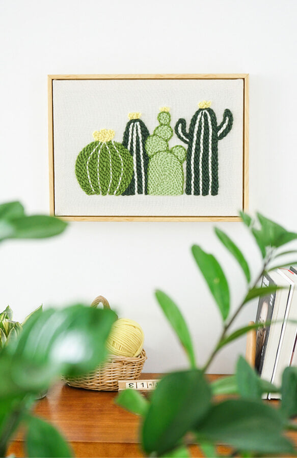 Cactus Punch Needle Kit