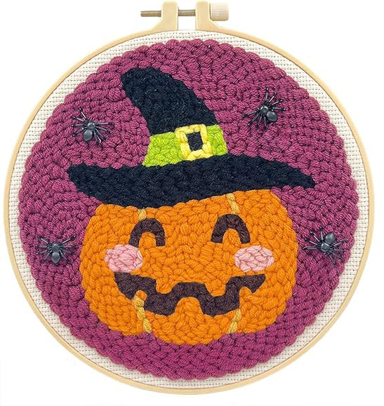 Halloween Pumpkin Punch Needle Kit