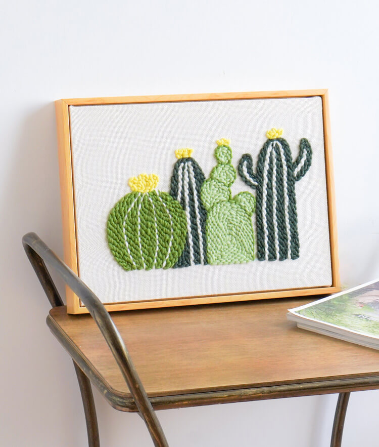 Cactus Punch Needle Kit