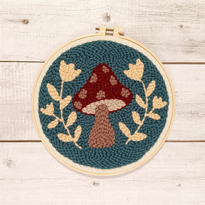 Woodland Mushroom Punch Needle Kit