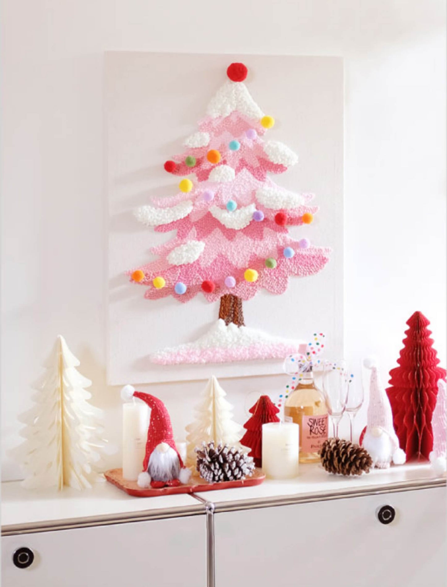 Festive Christmas Tree Punch Needle Kit