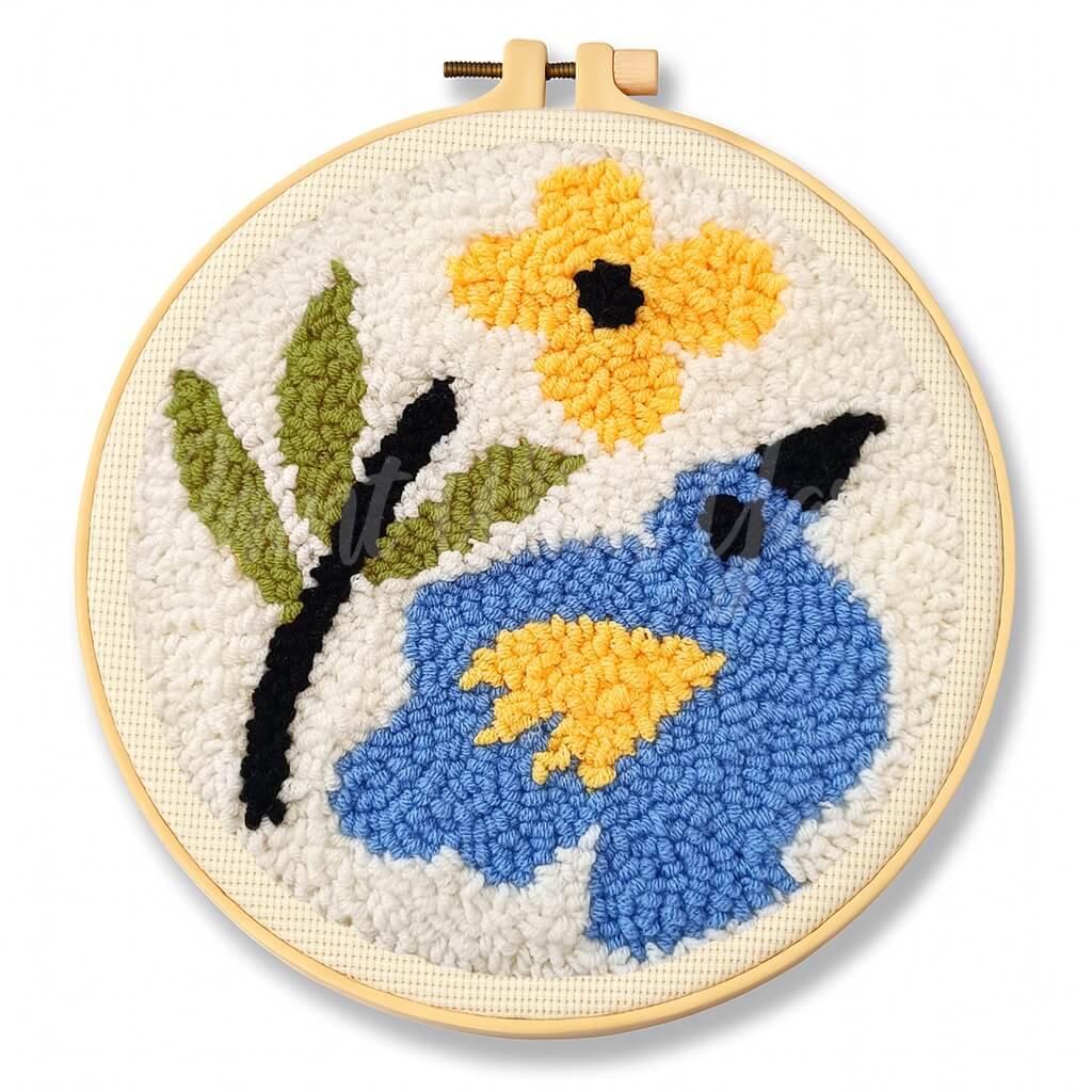 Spring Bluebird Punch Needle Kit