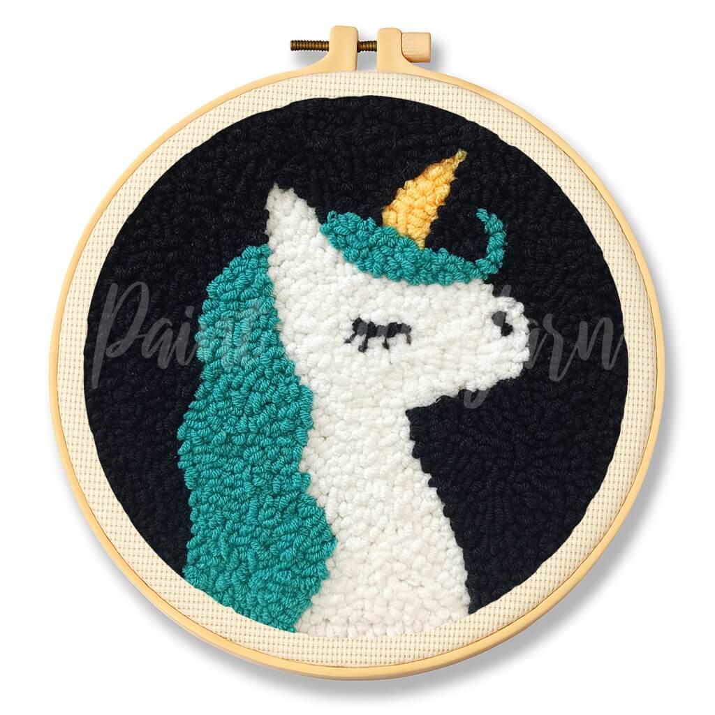Blue Unicorn Punch Needle Kit