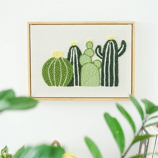 Cactus Punch Needle Kit