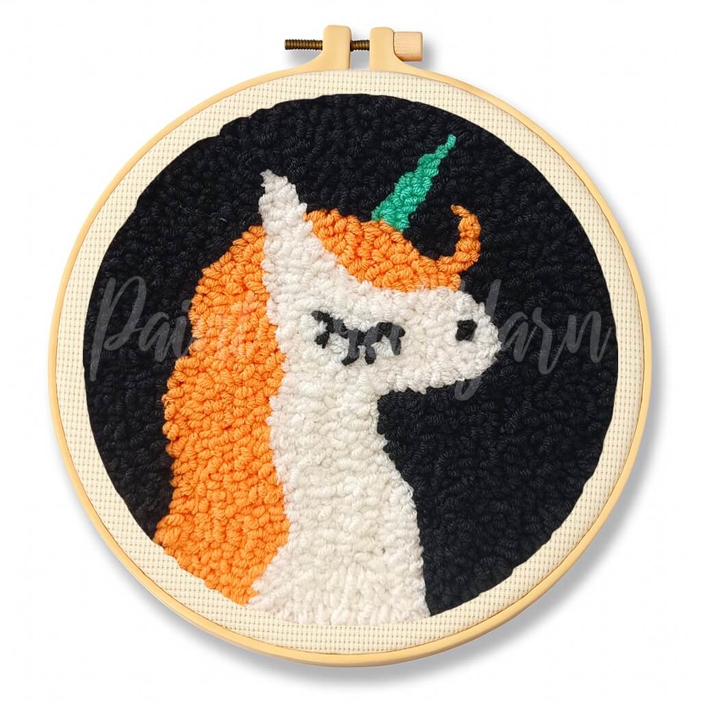 Golden Unicorn Punch Needle Kit