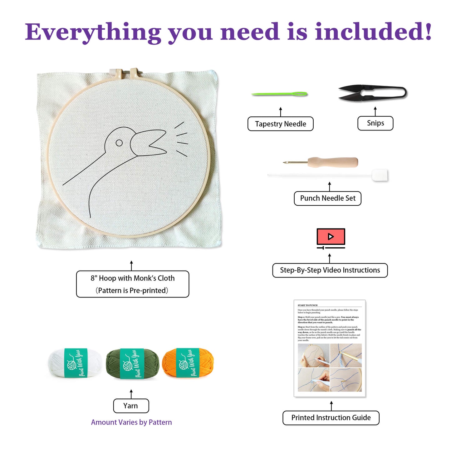 Goose Talk Punch Needle Kit