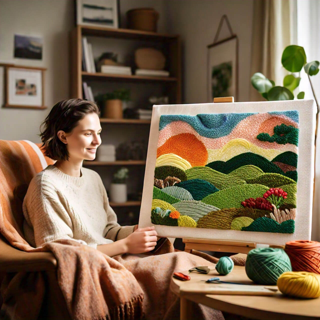 Punch Needle Kits for Beginners & Embroidery Art | Paint With Yarn