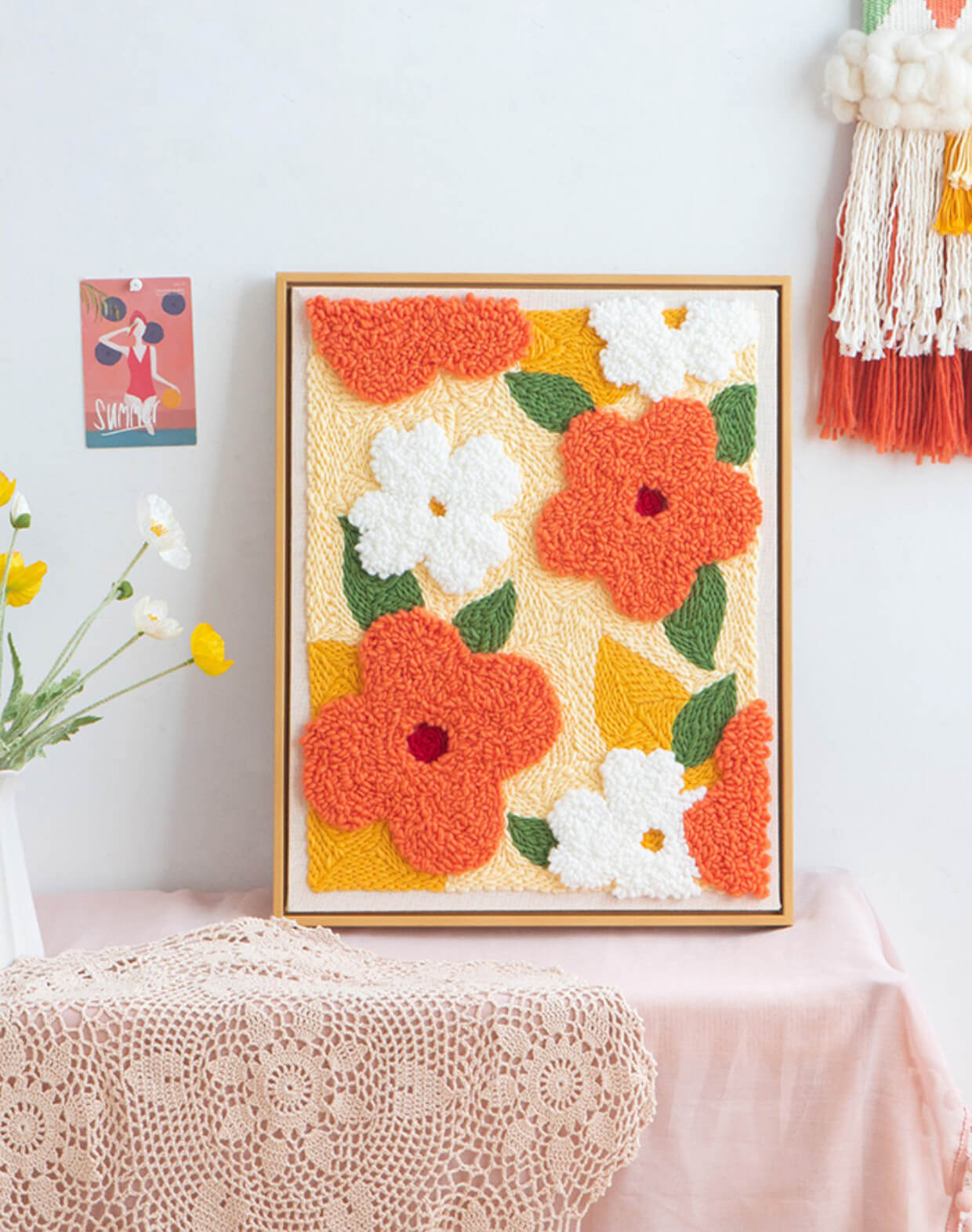 Bright Blossoms Punch Needle Kit