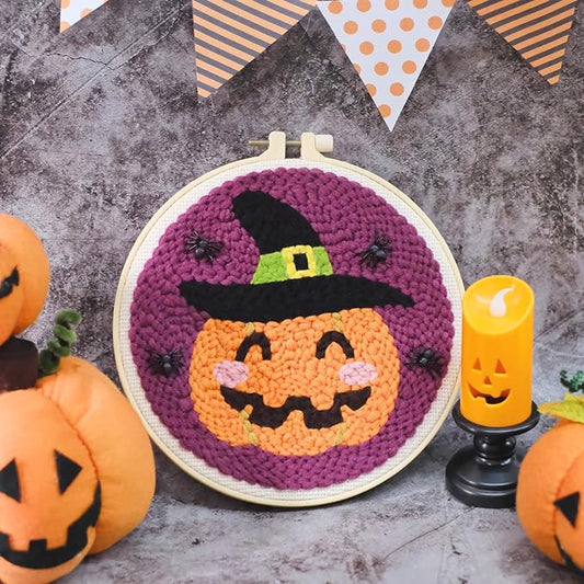 Halloween Pumpkin Punch Needle Kit