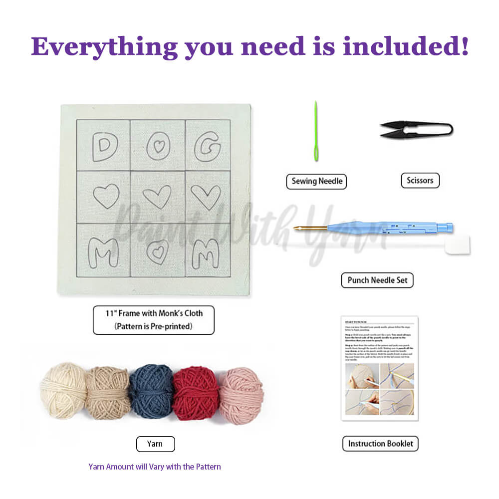 Dog Mom Punch Needle Kit