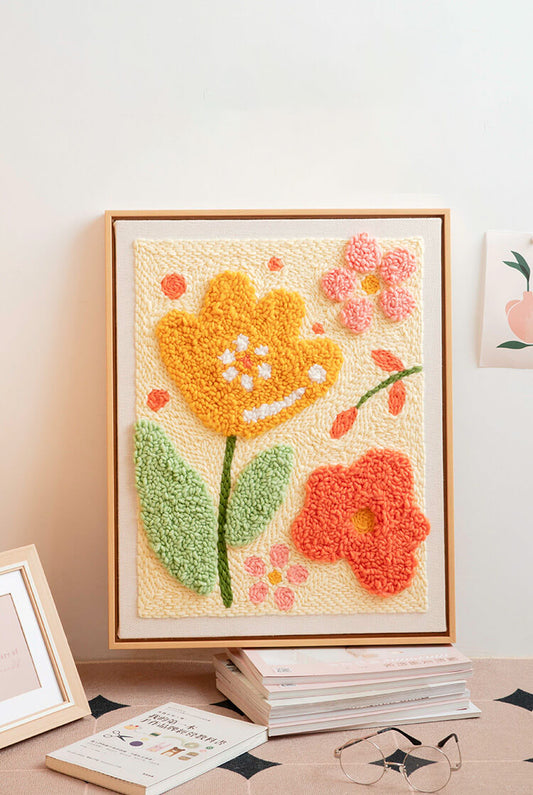 Bright Florals Punch Needle Kit