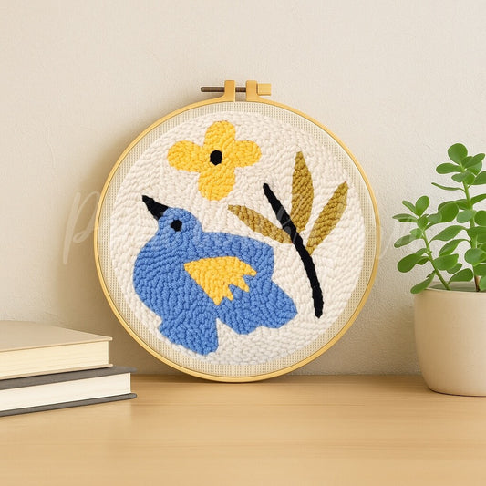 Spring Bluebird Punch Needle Kit