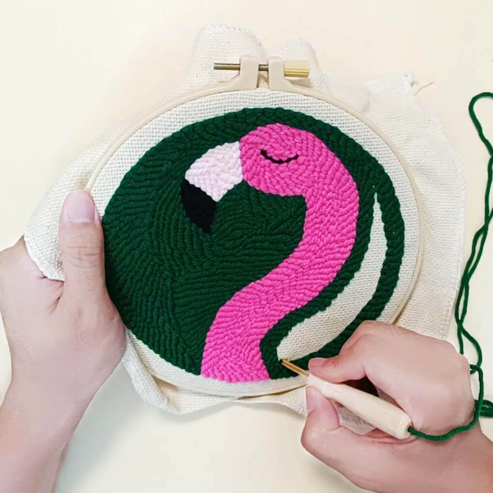 Flamingo Punch Needle Kit