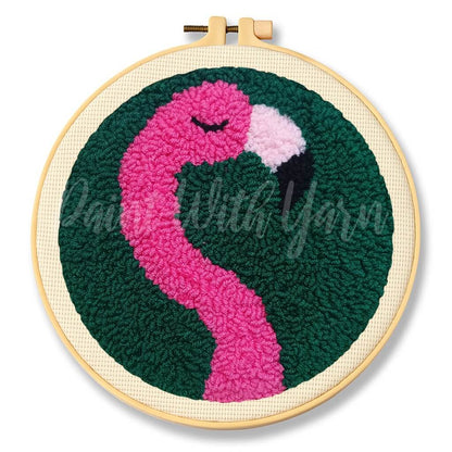 Flamingo Punch Needle Kit