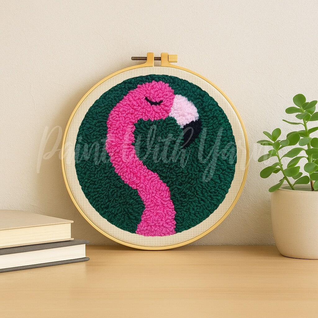 Flamingo Punch Needle Kit