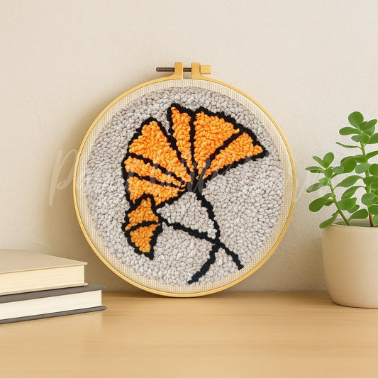 Golden Ginkgo Punch Needle Kit
