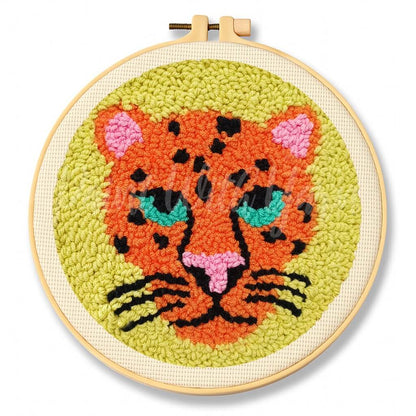 Jungle Leopard Punch Needle Kit