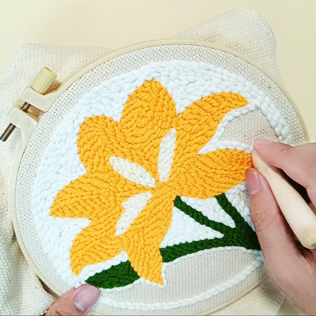 Blue Lily Punch Needle Kit