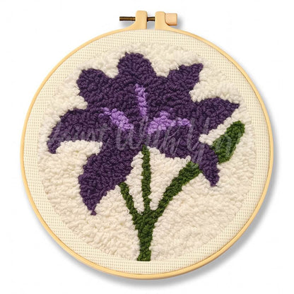 Purple Lily Punch Needle Kit