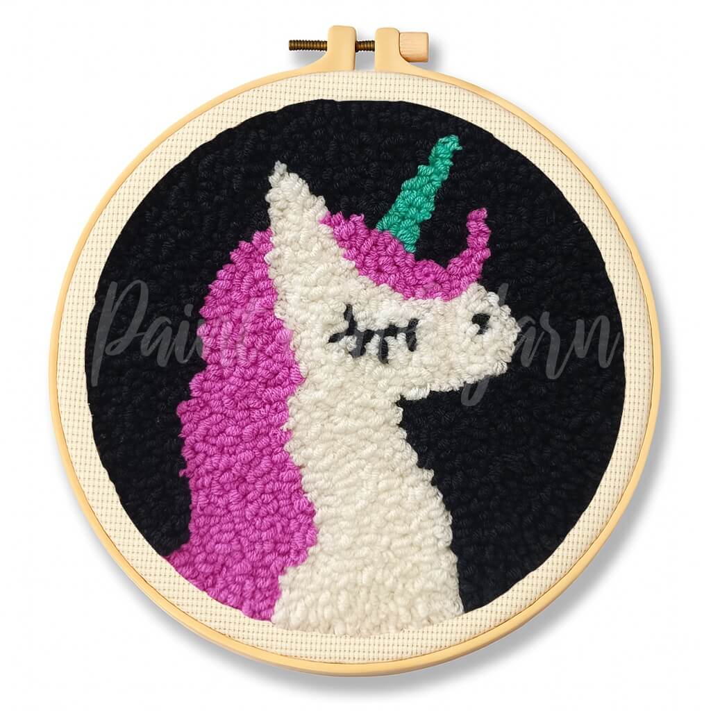 Purple Unicorn Punch Needle Kit