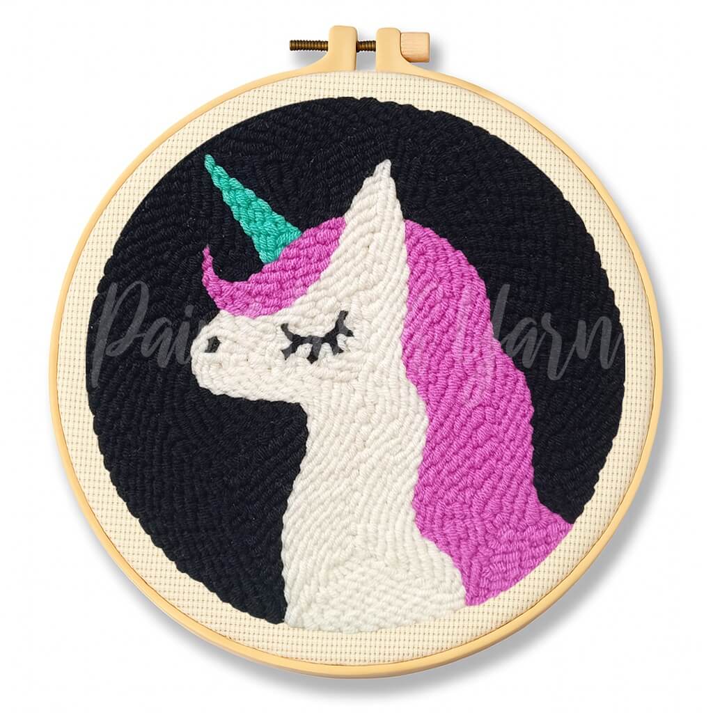 Purple Unicorn Punch Needle Kit