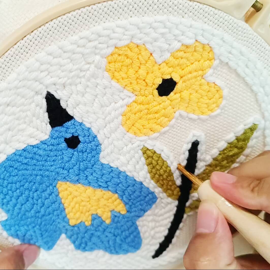 Spring Bluebird Punch Needle Kit