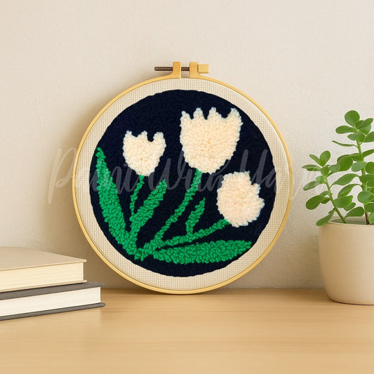Three Tulips Punch Needle Kit