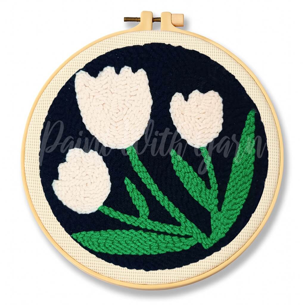 Three Tulips Punch Needle Kit