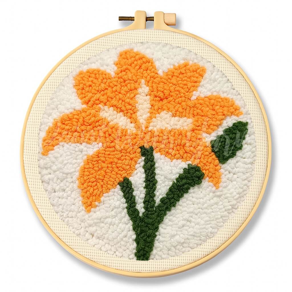 Yellow Lily Punch Needle Kit
